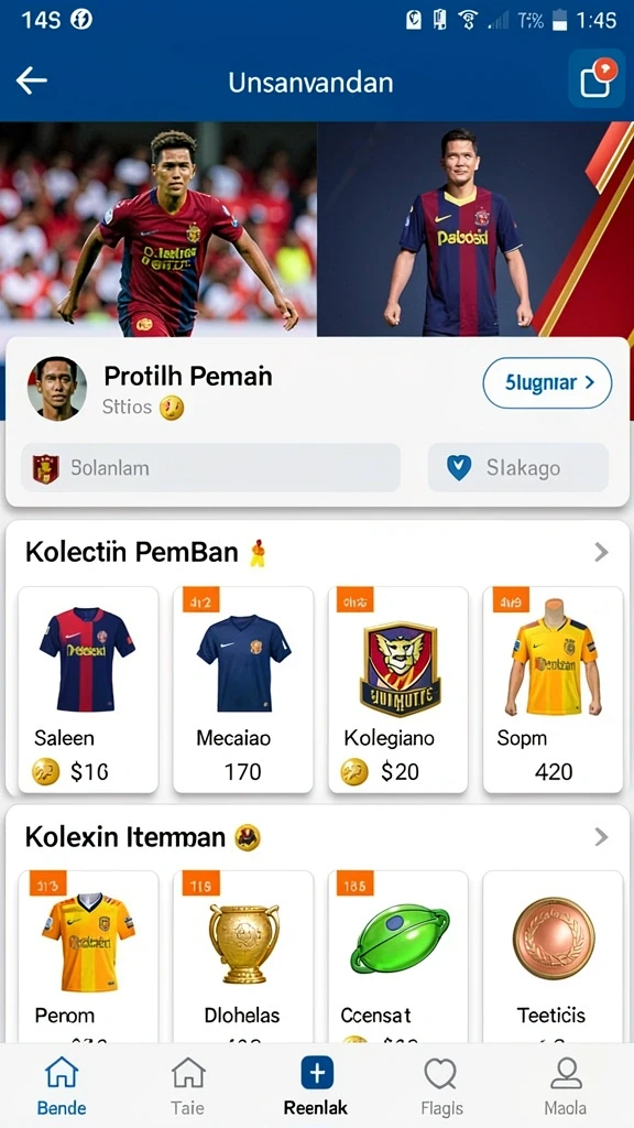 fa99 - Tampilan awal yang menarik dan interaktif.