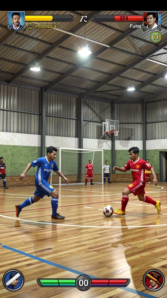 k3k3 - Screenshot menunjukkan karakter utama siap beraksi.